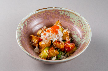 Хрустящие баклажаны с томатами